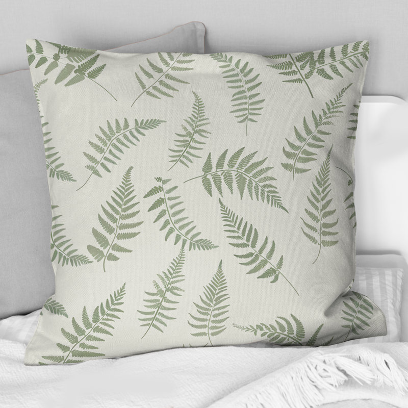 Coussin Green Beige, H 16 po x l 16 po