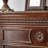 Nut-Brown Solid Wood Electric Fireplace