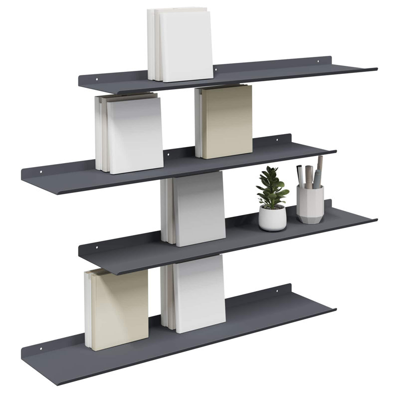 Steel Floating Shelf, Anthracite