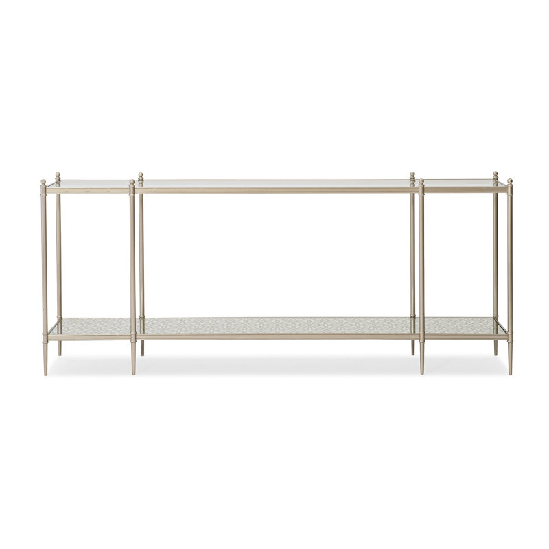 Caracole Classic 73'' Glass Top Console Table