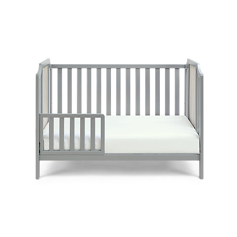 Brees Island 3In1 Convertible Crib Black/Brownstone, Gray