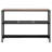 Narrow Console Table with Metal Frame for Space-Saving Storage