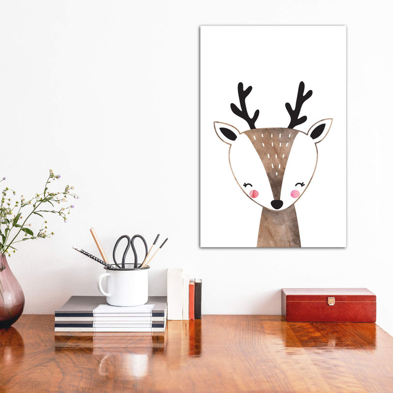 Scandi, impression d'art graphique, Pas de tapis, H 26 po x l 18 po x 1,5 po, Toile tendue