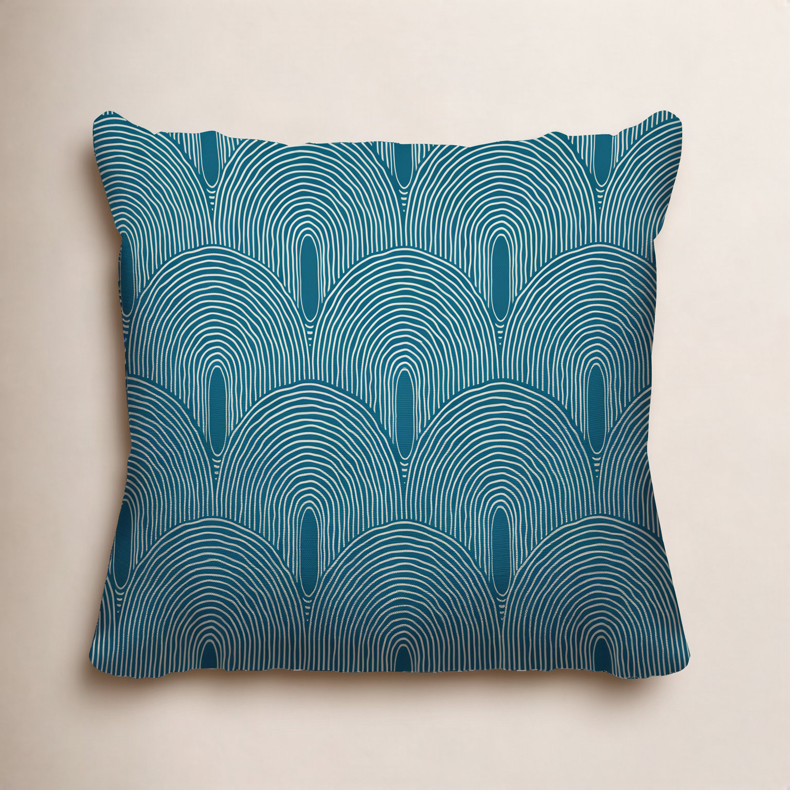 Limpo Indoor/Outdoor Throw Pillow, 20" x 20", Turquoise