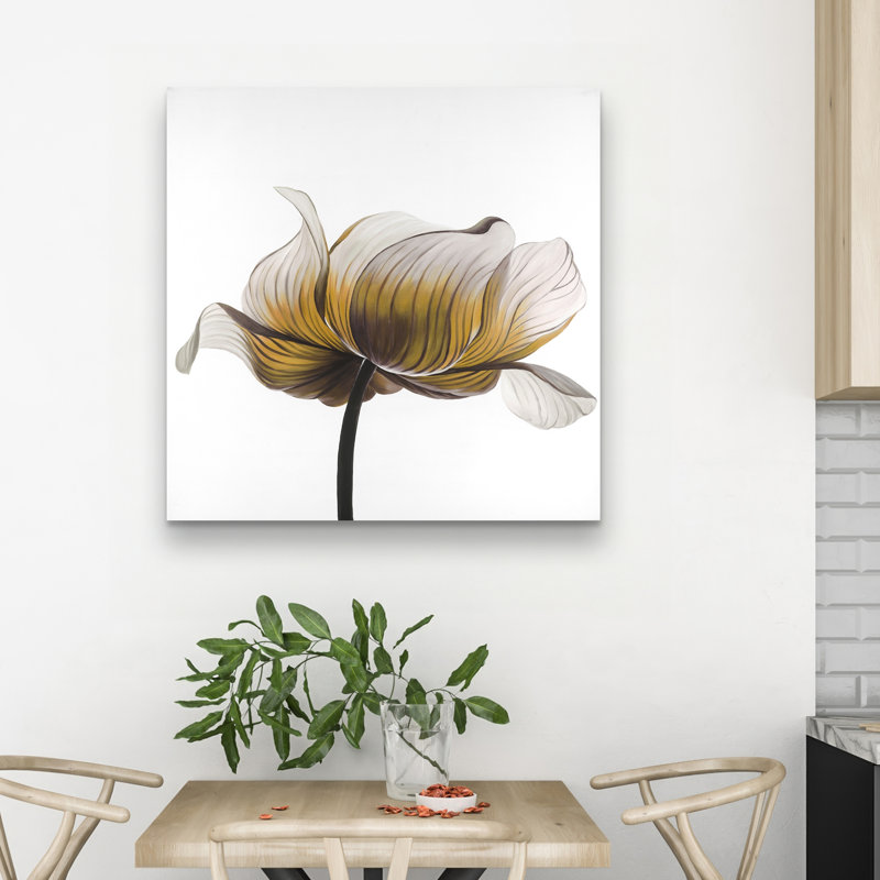 anemone flower - 32"x32" art on canvas