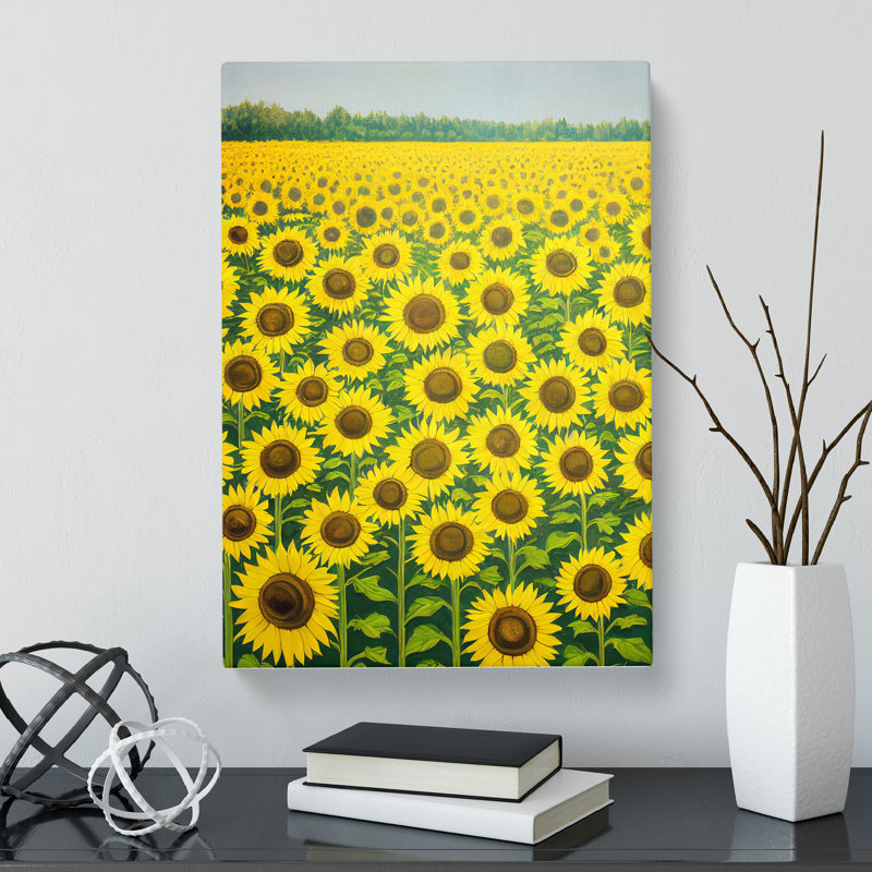 Kaibab Sunflower Field Vol.3 - Wrapped Canvas Print, 50cm H x 35cm W x 3cm D
