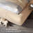 Soft Cloud Bed Upholstered Platform Bed Frame with Anti-Collision Rounded Corners for Bedroom, Easy Assembly-736590359