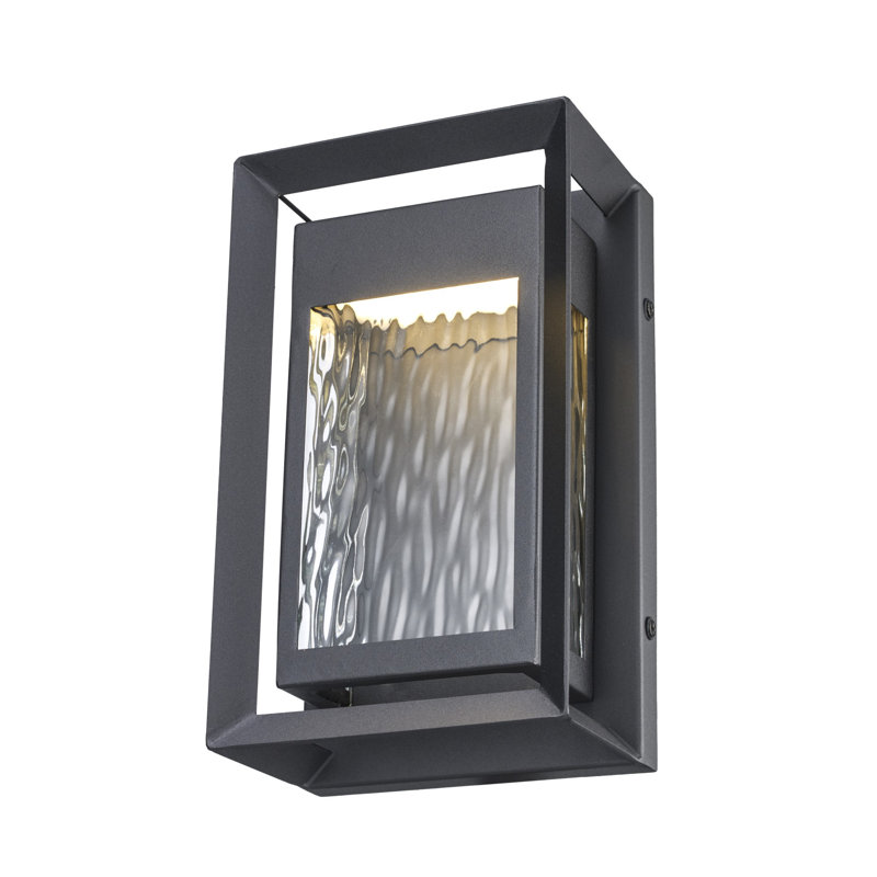 Plafonnier encastré à DEL noir câblé intégré, H 10 po x l 4 po x P 2,5 po, 9 watts