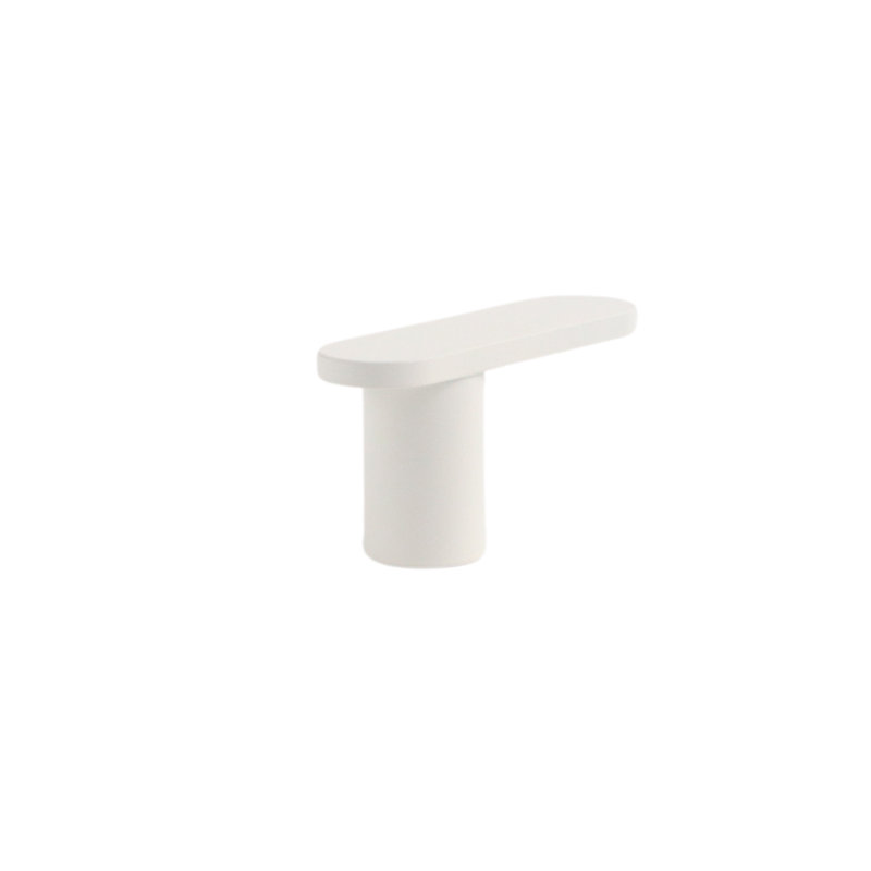 2" Bar Knob, Snow (White), 1"