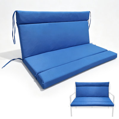 Coussin de causeuse d'extérieur, housse amovible et résistante à l'eau et aux rayons UV