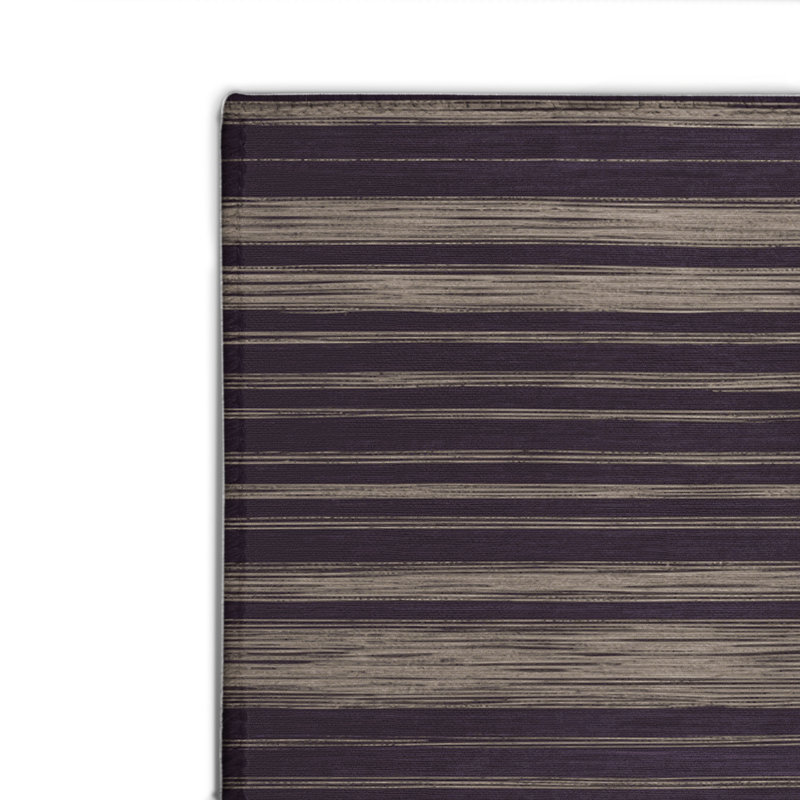 Tapis intérieur / extérieur mauve HorizontalStripes, Rectangulaire 2 pi x 3 pi
