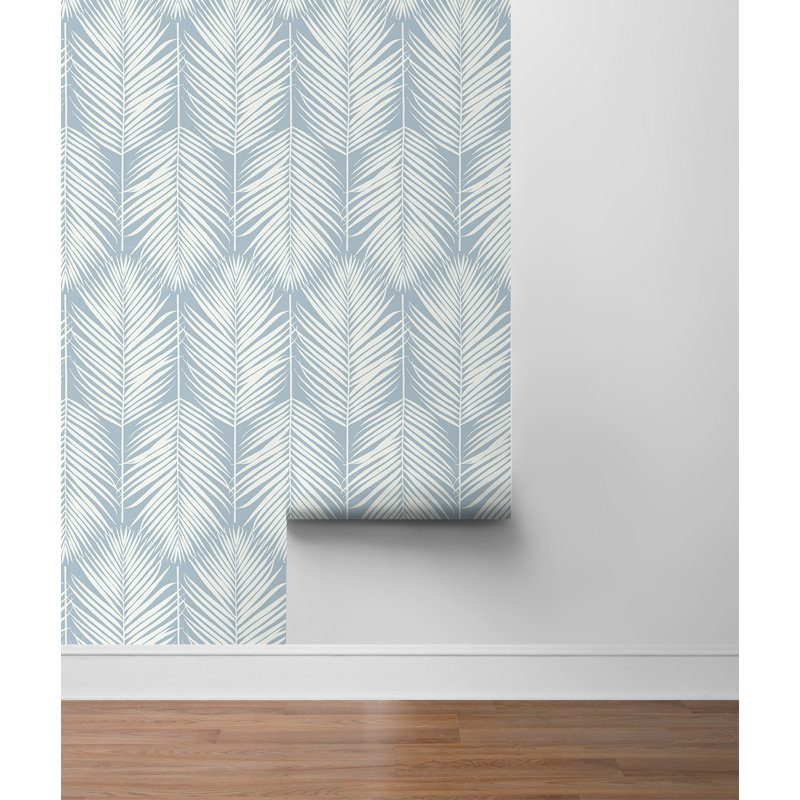 Rouleau de papier peint Jaydon, L 33 po x l 20 po, Bleu Hampton