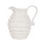 Jardins du Monde Ceramic Pitcher - Whitewash