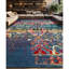 Hand Knotted Area Rug in Blue/Red/Yellow-313032686