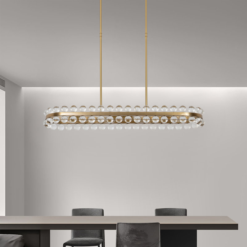 Lustre suspendu pour salle à manger 8 lumières Jackeline