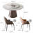 Modern Round Luxury Marble Dining Table Sets