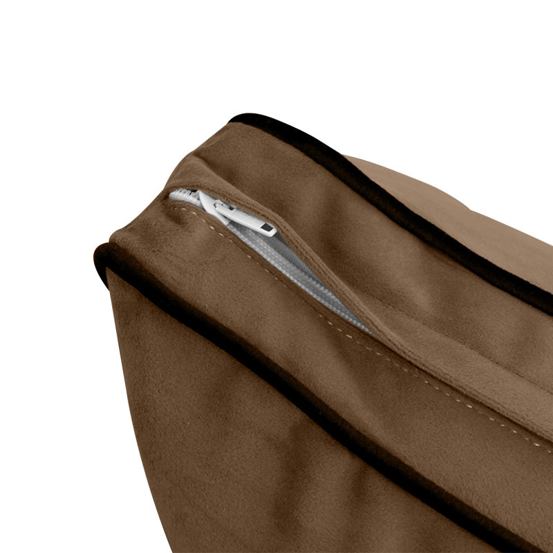 T-Cushion Daybed Slipcover, Brown Velvet