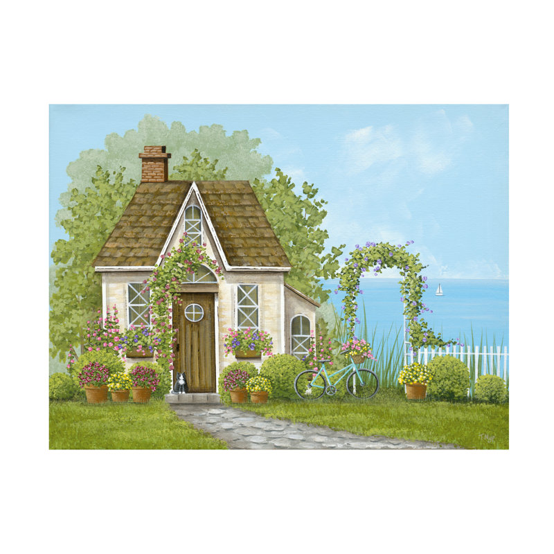 Art sur toile «Bachelor Tanya Nyp Cottage by the Sea», H 14 po x l 19 po