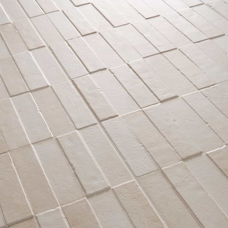 Devi 16x48 Matte Textured Ceramic Tile, Sand Beige