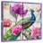 Brampt Peacock Floral Collage