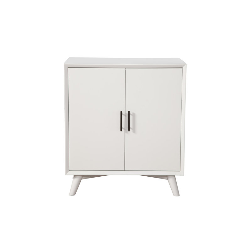 Armoire bar basse Williams, Blanc