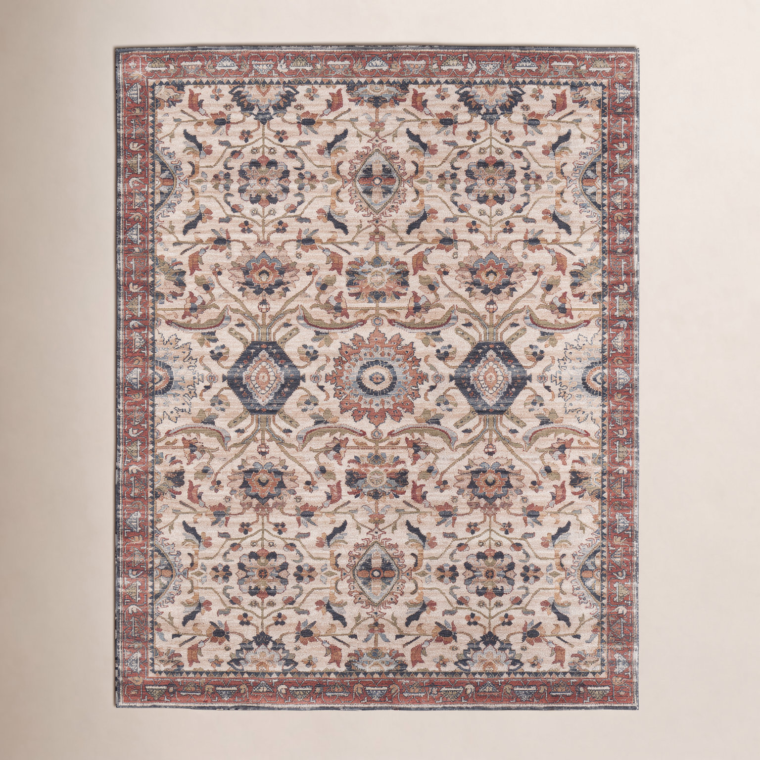 Traditional Medallion Oriental Rug, Rectangle 9' x 12'