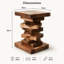 Burruss Solid Wood Block End Table