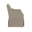 Chaise rembourrée avec accoudoirs de salle à manger
