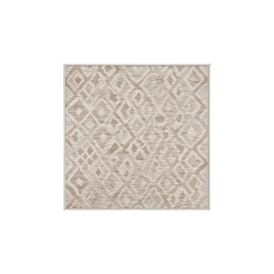 Tapis beige lavable à la machine