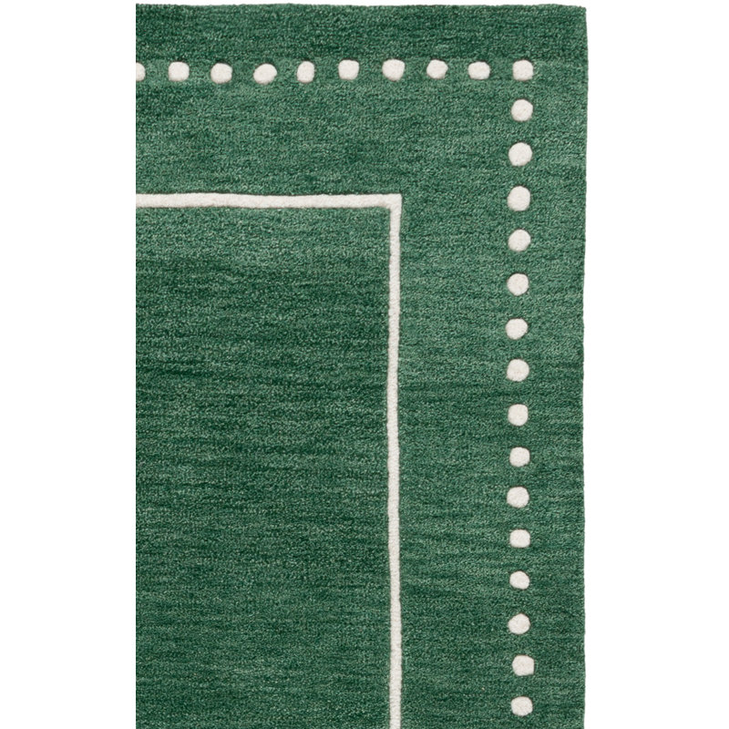 Bella 151 Hand Tufted Wool Geometric Shapes Rug, Square 5'