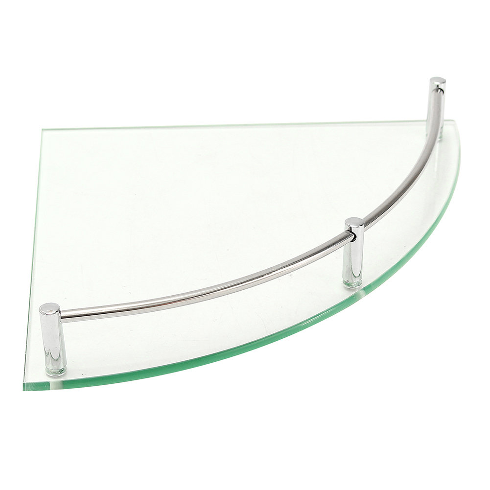 Holdenville Triangle Stainless Steel Corner Shelf with Adjustable Shelves