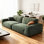 Green Polyester Modular Sofa
