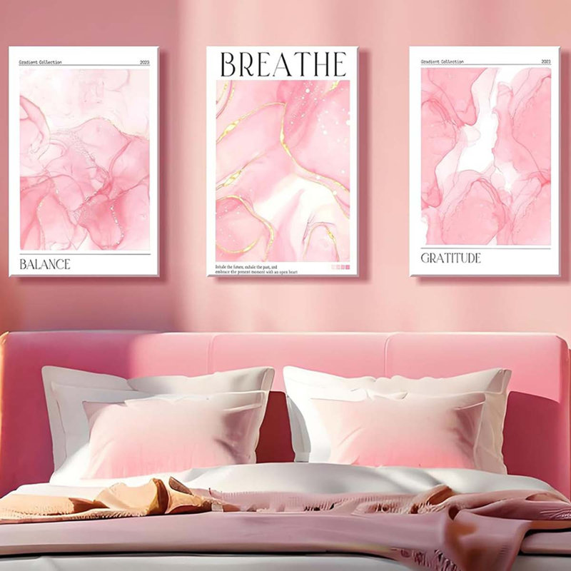 3 Piece Wrapped Canvas Print, 40 cm H x 90 cm W
