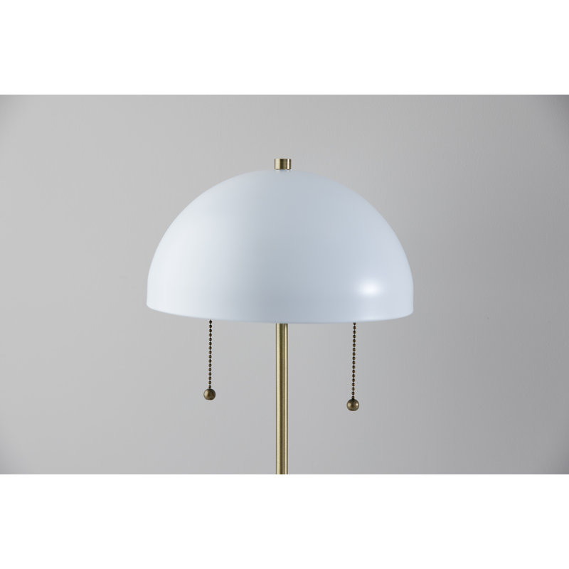Amanda Metal Table Lamp, Painted White