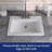 21" X 18" White Rectangular Ceramic Undermount Bathroom Sink With Overflow