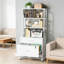 Armoire de bureau 2 tiroirs avec bibliothèque