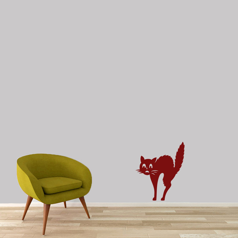Décalcomanie murale effrayé-chat, Canneberge
