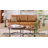 80" Wide Faux Leather Rolled Arm Sofa-972848953