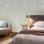 Papier peint damassé victorien ivoire Mellette
