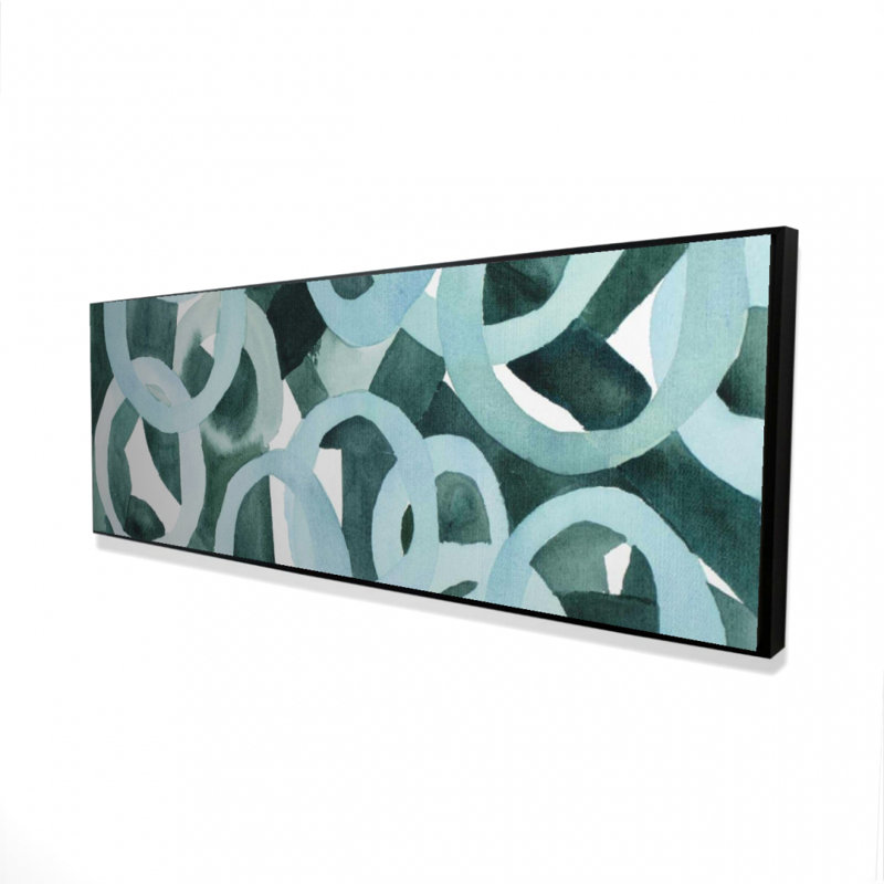 «Abstract Rings» sur toile, H 20 po x l 60 po