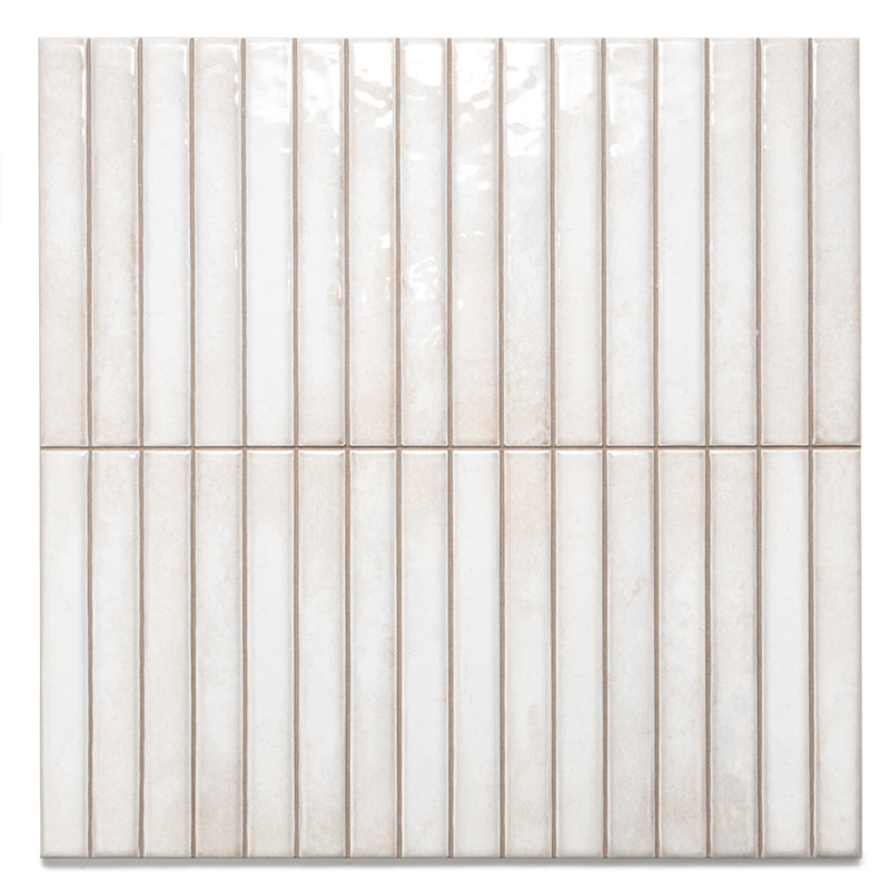 Carreau de céramique brillante 14 po x 14 po Castilla, Perle