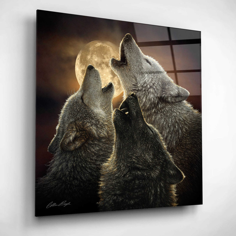 «Wolf Trinity» par Collin Bogle - impression sans cadre, H 12 po x l 12 po x P 0,13 po