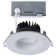 10 Watt LED Direct Wire Downlight Remote Driver CCT Selectable Dimmable Round Black Finish