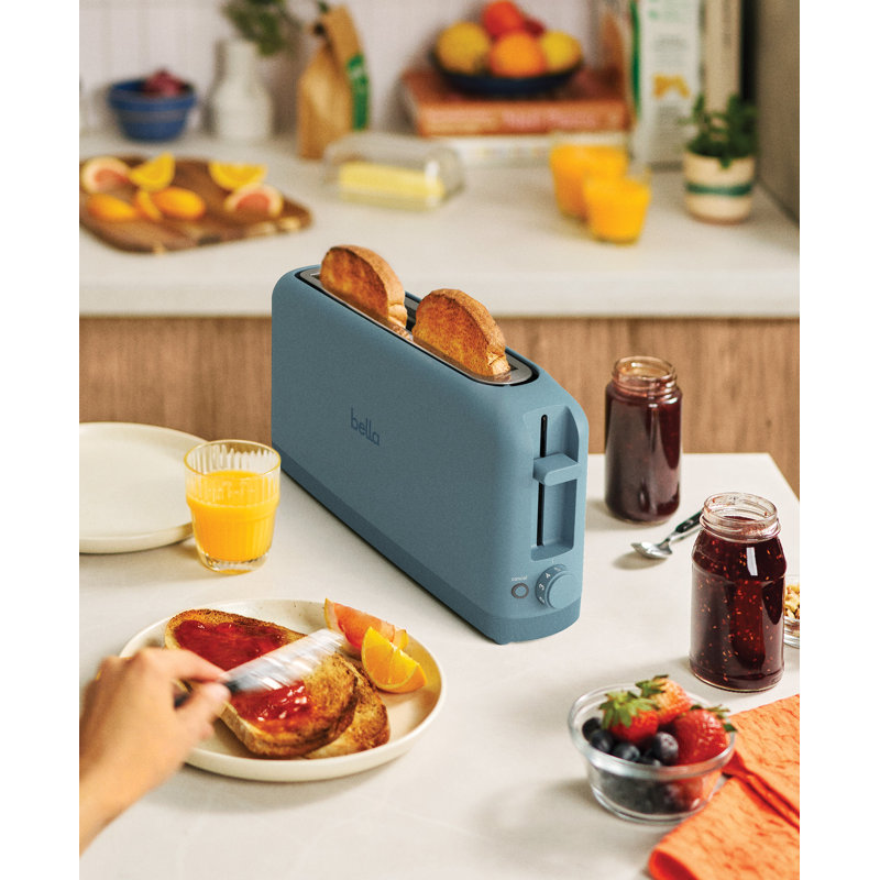 Bella 2-Slice Slim Long Slot Toaster, Surf