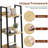 Ladder Bookcase, 5 Tier 13.5" Wide Steel Frame Storage Shelf, Anti-Tip-1727246530