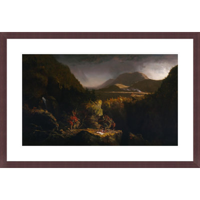 Landscape with Figures: A Scene from The Last of the Mohicans"" by Thomas Cole -Framed Giclee Print