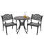 Outdoor 3-piece Cast Aluminum Bistro Set