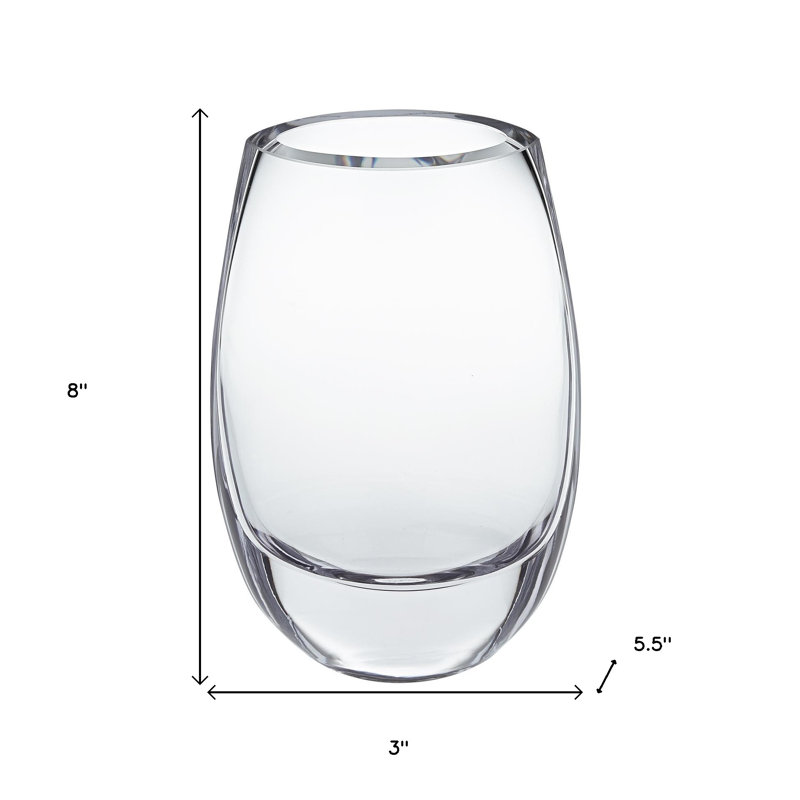 Crescendo Vase, Clear