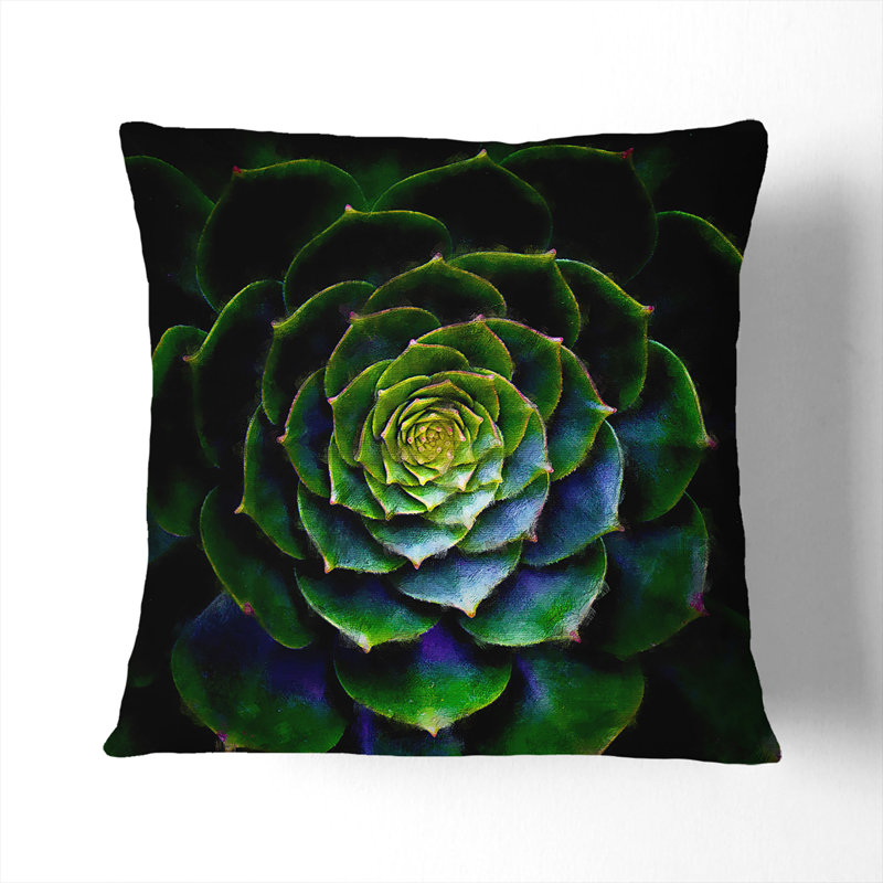 Square Throw Cushion, 40cm H x 40cm W x 15cm D, Black