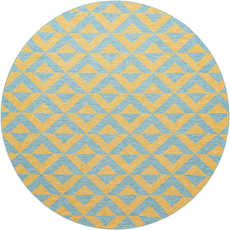Tapis d'extérieur couleur moutarde, Rectangle 4 pi x 6 pi